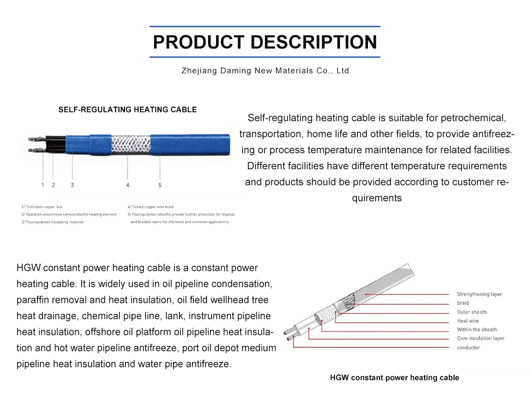 Home Use High Quality Electric Floor Heating Cable Heating System Explosion Proof