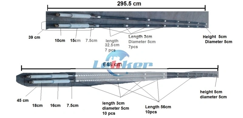 Heating Elements for Htf2442 Tamglass Tempering Furnace, Heating Elements for Htf2448 Tamglass Tempering Machine, Heating Elements for Htf2136 Glaston Glass Tem